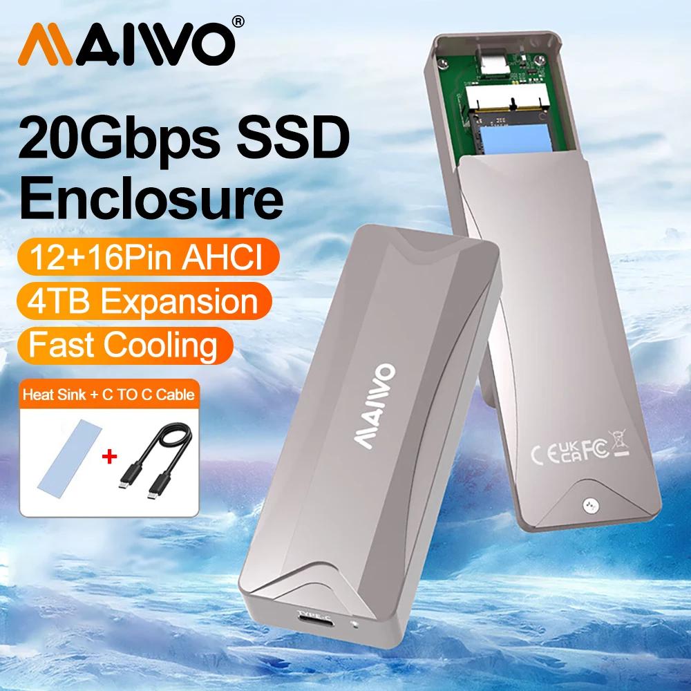 MAIWO ƺ SSD Ŭ,  ÷ SSD M.2 , ƺ   ο ȣȯ , 12 + 16 , USB3.2 GEN2 Ŭ